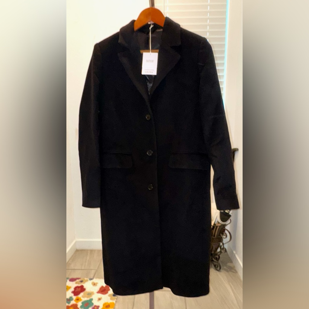 Stockholm Atelier & Others Stories Black Coat Size 6 Nwt